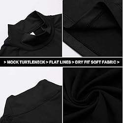 Men's Black Compression Shirt Long Sleeve Athletic