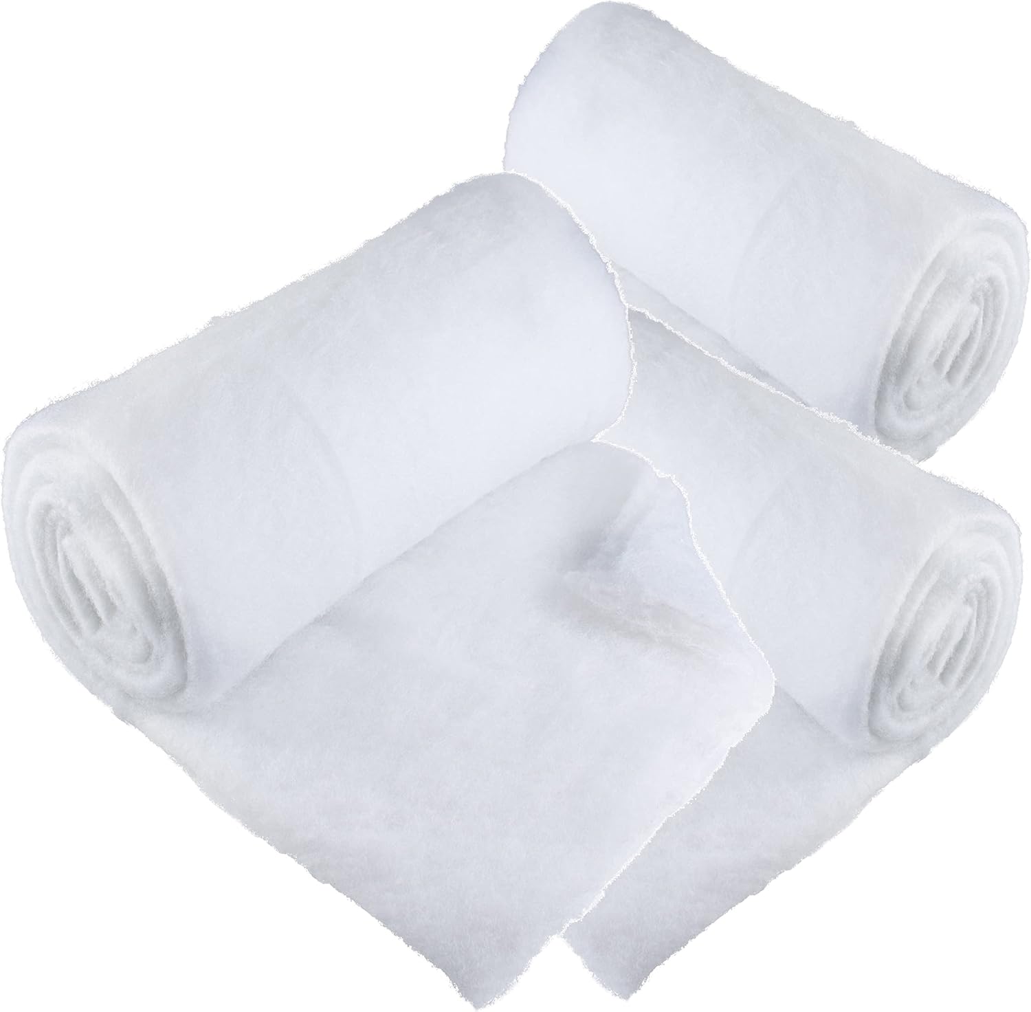 Artificial Snow - PREXTEX 3 Pack Christmas Snow Blanket Roll (80 x 240cm) for Christmas Decorations, Village Displays, Under The Christmas Tree - Thick White Soft Fluffy Fake Snow Cover for Holiday and Winter Displays