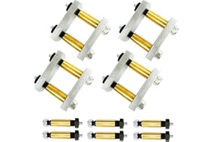 LLANNDER Heavy Duty Shackle Upgrade Kit Trailer Shackle kit 2.25" Shackles Tandem Axle Replaces UO12-016