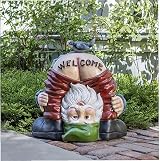 Hxeilzge Welcome Garden Gnomes Ornaments Polyresin Outdoor Statue view 5