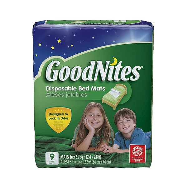 BULK BUYS GOODNITES 9 PACK DISPOSABLE BED MATS – PACK OF 4