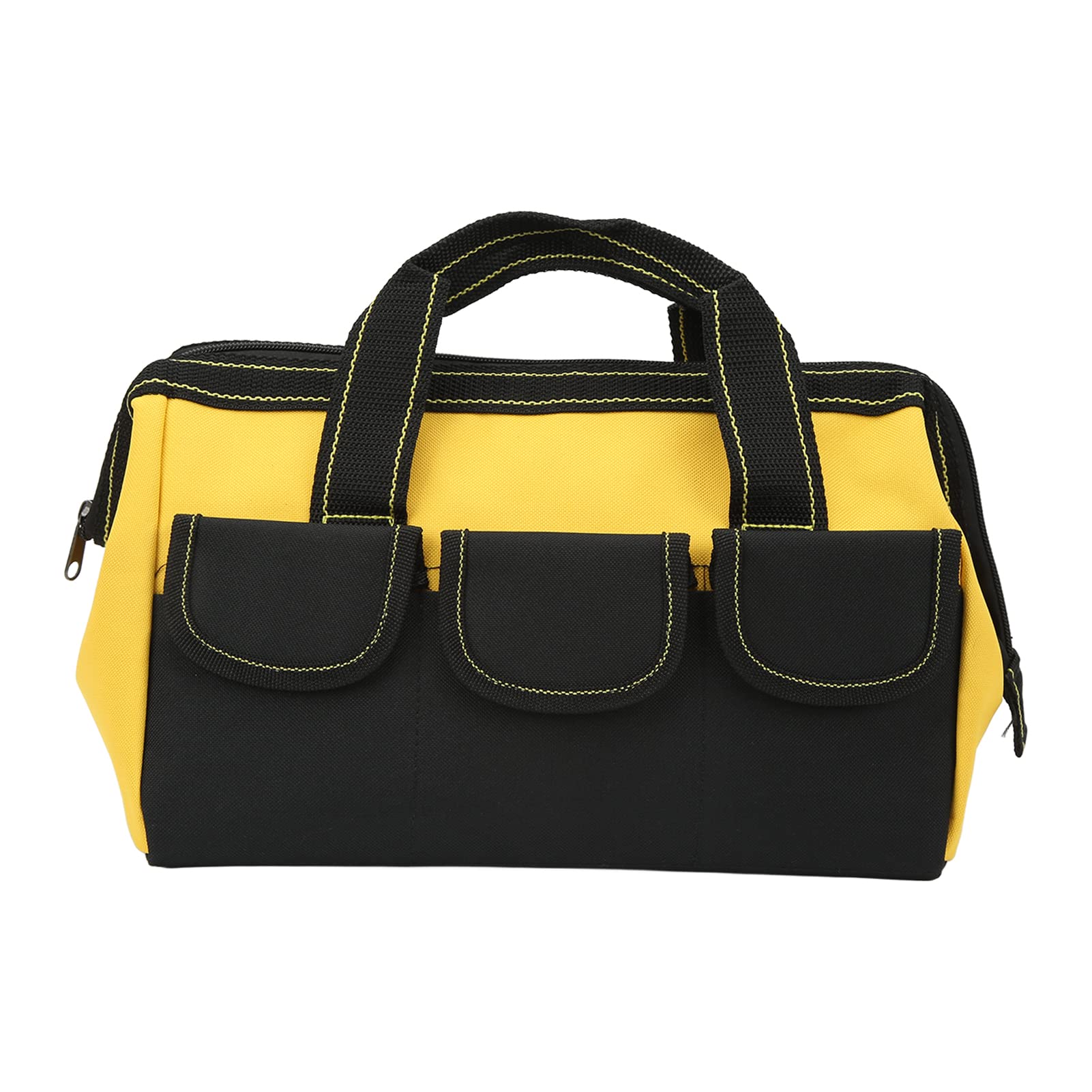 Tool Storage Bag, Tool Bags Heavy Duty Tool Bag 16 Inch 16in Tool Storage Bag Wide Mouth Heavy Duty Water Proof Portable Handheld Tool Tote Bag (Yellow)