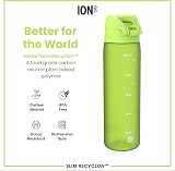 Ion8 Water Bottle 500 ml Leak Proof BPA Free Easy Open Dishwasher Safe Green view 5