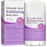Glycolic Acid Stick - AHA 7% + BHA 0.5% for Rough Bumpy Skin &amp; KP, Gentle Exfoliator with Shea Butter, Fragrance Free, All Skin Types, 2.65 oz