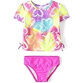 The Children's Place Boys and Toddler Short Sleeve Rashguard Swimset