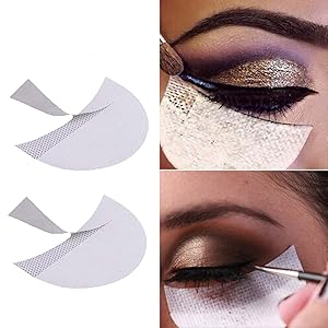 Eyeshadow Stencils, 120 Pcs Eyeshadow Shield, Professional Lint Free Under Eye Eyeshadow Gel Pad Patches For Eyelash Extensions, Lip Makeup