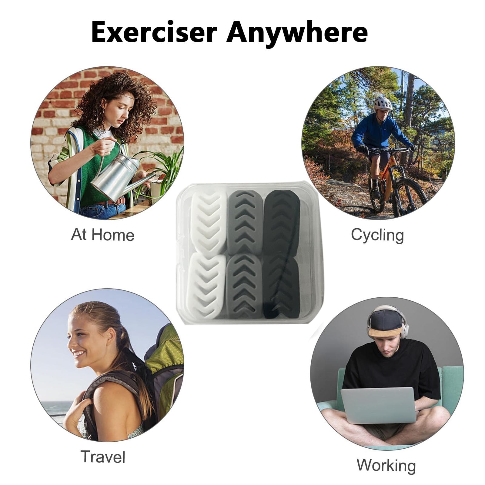 FGVOPJM Jawline Exerciser for Man and Woman 3 Resistance Levels (6 pcs) BPA Free Silicone Jaw Exerciser Gum Tablets Jaw Trainer & Jaw Exerciser Shaper for Beginner, Intermediate & Advanced Users