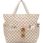 LEDAOU Large Beach Bag Women Waterproof Sandproof Zipper Beach Tote Pool Bag for Gym Grocery Travel with Wet Pocket | Waterproof, Sandproof, Zipper, Pool, Gym, Grocery