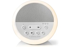 Yogasleep Nod White Noise Sound Machine, With Soft Night Light & Sleep Timer, 20 Sound Options Including Lullabies, Nature & 