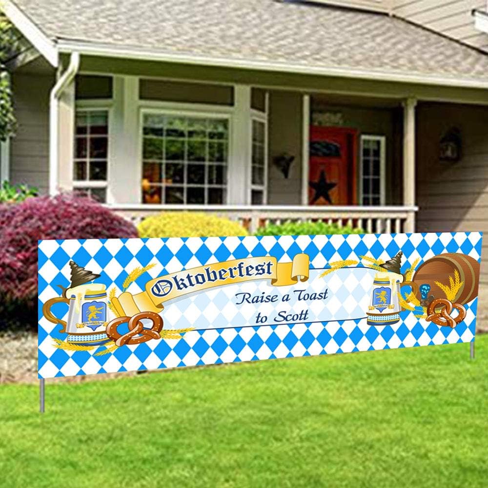 Amazon Com Oktoberfest Banner Party Supplies Decorations German