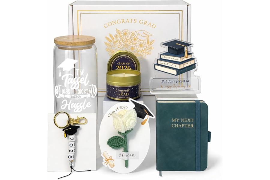 MHSMHL 2026 Graduation Gifts, College High School Graduation Gift for Him Her Girls Women, Grad Gifts Class of 2026 Graduation Gift Box