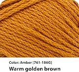 Lion Brand Yarn 24/7 Cotton Yarn Amber 3 Pack 100 g 170 m Knitting Crochet view 2