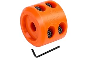 Y YOU DA SAFE & SOUND Winch Cable Hook Stopper, Silicone Rubber Stopper Protects Synthetic Winch Rope, Towing Hook, Cable Line for ATV UTV, Orange