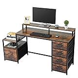 TOPSKY Compact Computer Desk with Storage