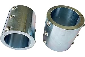 BZBMGMO Silver 1-1/4" Universal Tube Clamp, Qty 2, Custom Hardware Clamp Vise