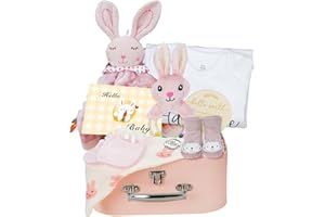 WECOOL Baby Shower Gifts for Girls, 10Pcs Baby Girl Baby Shower Gifts Set, Premium Essential Welcome Baby Girl Gifts Basket Set, Baby Girl Gift Basket Set & Girl Baby Shower Gifts