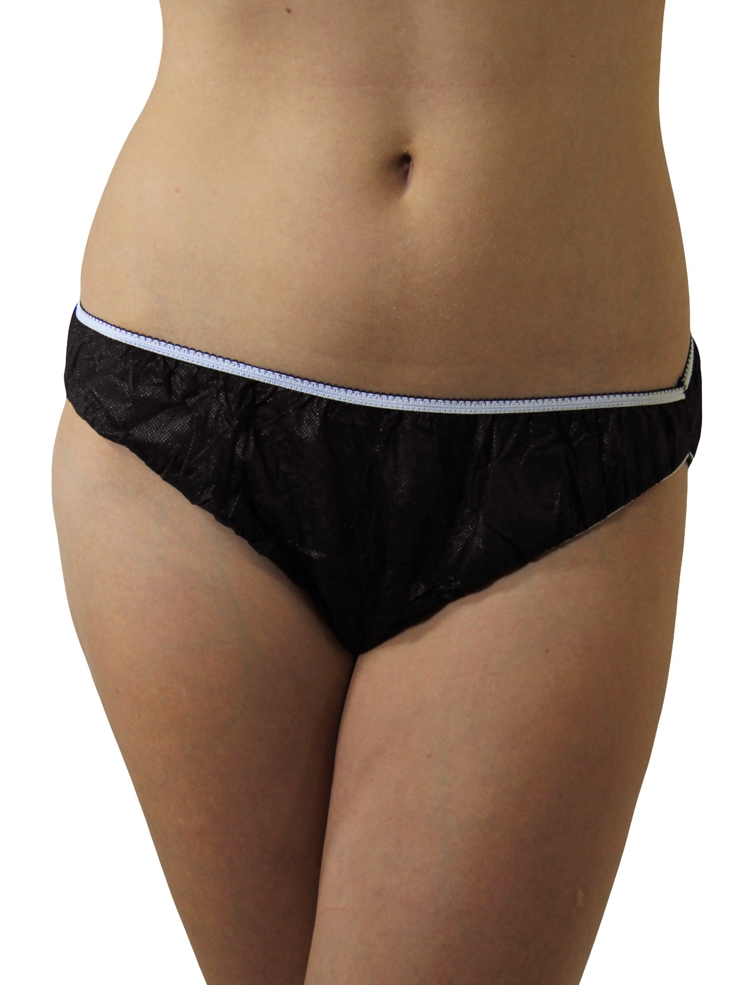 Womens Disposable Briefs Black sm-30pk