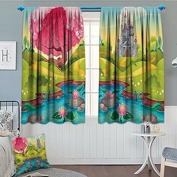 Amazon Com Septsonne Home Kids Blackout Window Curtain Fantasy