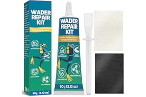 BONDTECH Wader Repair Kit, Flexible Wetsuit Repair Kit, Waterproof Wader Patch for Fixing Rips, Tears & Holes in Wetsuits, Neoprene, PVC Inflatables and Outdoor Gear