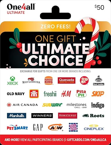 One4all Ultimate Holiday Physical Gift Card