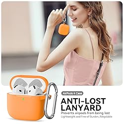 for AirPods 4 Case, Soft Silicone Protective Case