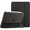 MoKo for iPad Pro 11 Inch Case (4th/3rd Generation,2022/2021),Slim Trifold Hard PC Back Shell Protective Smart Cover Case for iPad Pro 11 Inch 4th Genation with Auto Wake/Sleep, Black