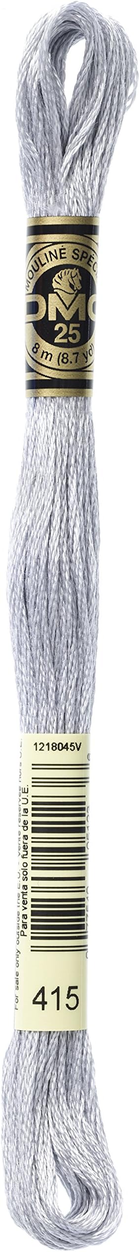 DMC Six Stranded Cotton Embroidery Floss Pearl Gray 8.7-Yard 117-415