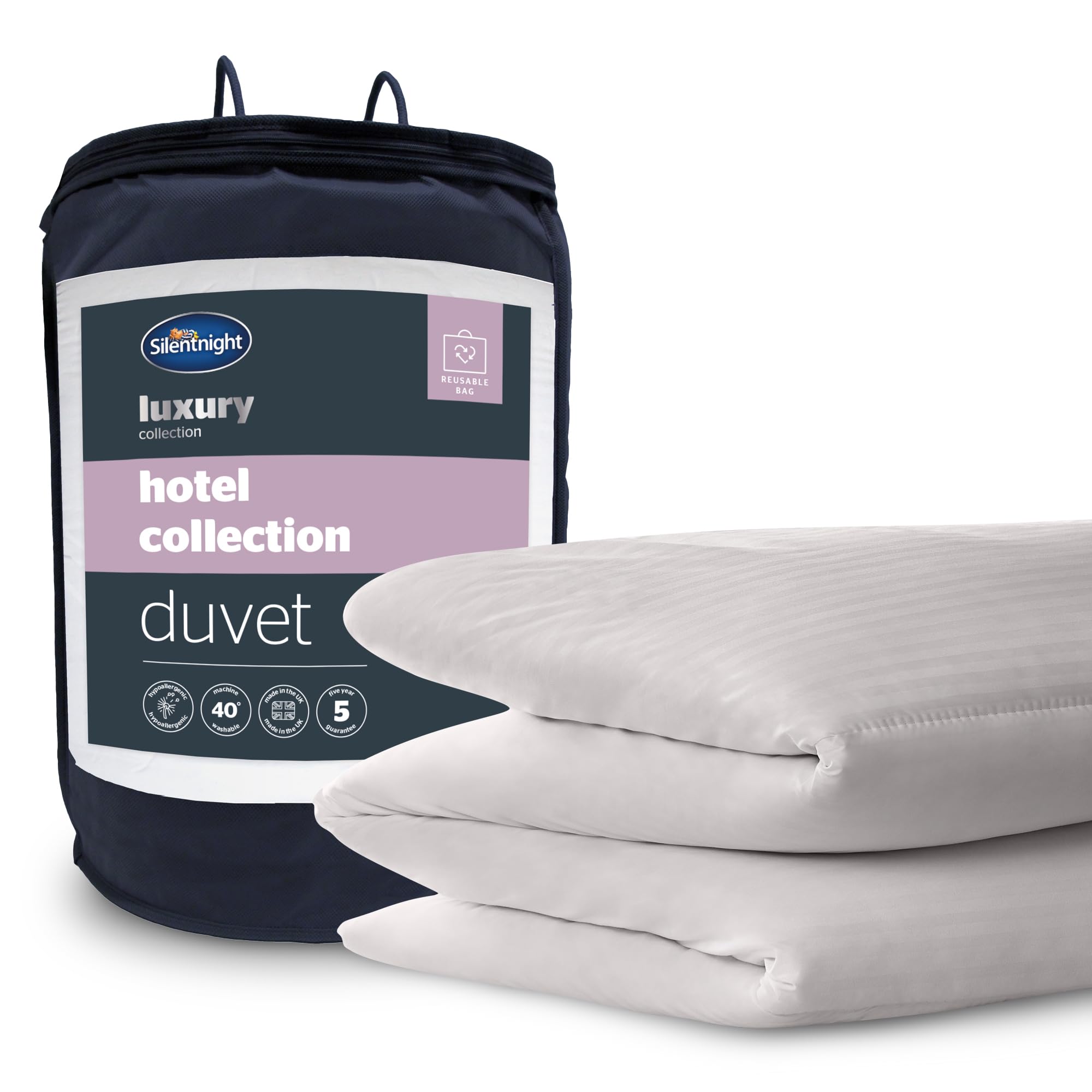 Silentnight Hotel Collection Duvet - Luxury Hotel Quality Duvet Soft Comfy Fluffy Bedding - Washable Hotels Inn Duvets, Super King
