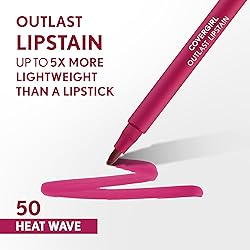 COVERGIRL Outlast, 50 Heat Wave, Lipstain, Smooth