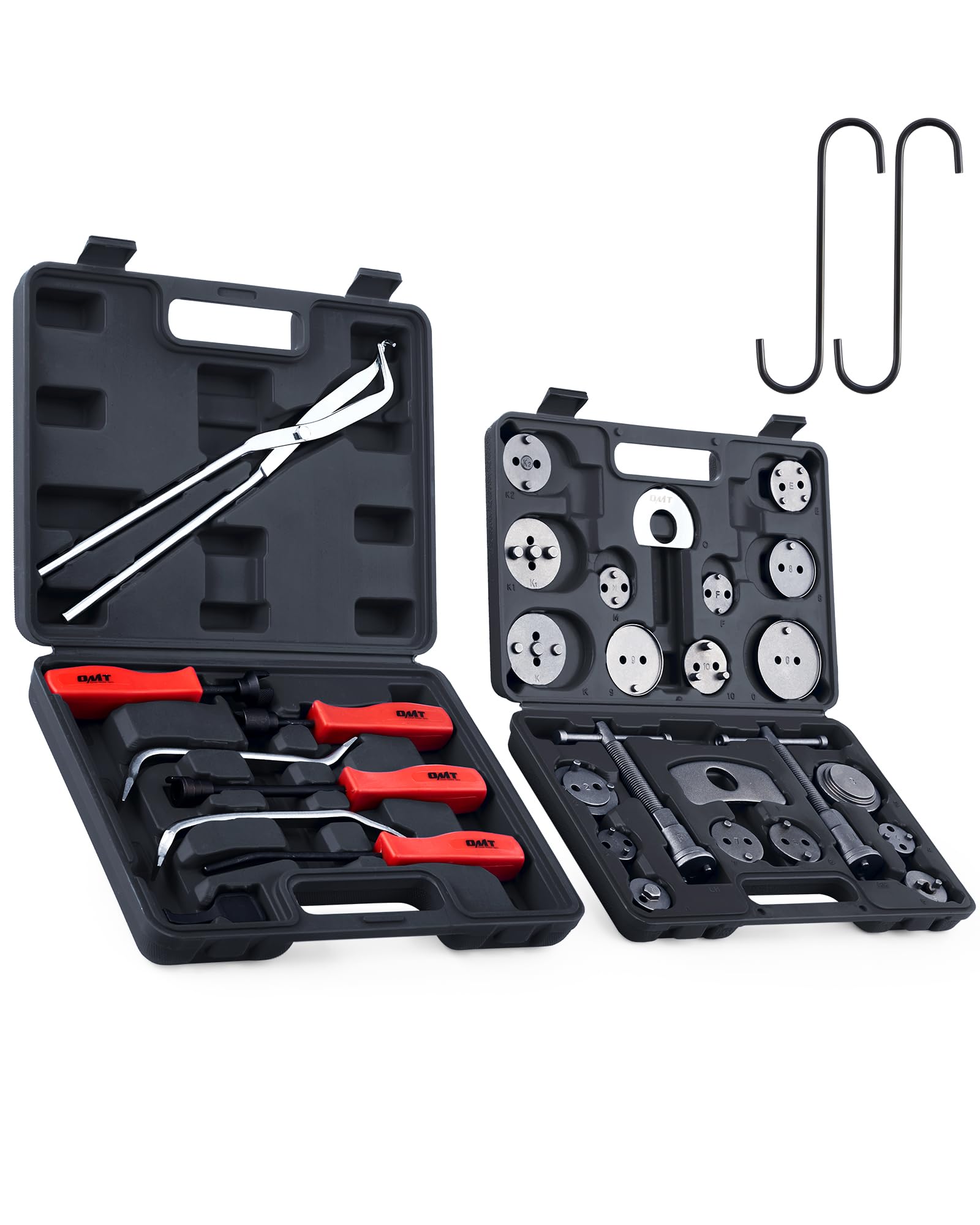 Photo 1 of Orion Motor Tech 32pc Dual Brake Tools, 2 in 1 Disc Brake Caliper Tool Set and Drum Brake Tool Kit, Brake Caliper Tool and Brake Drum Tool with Brake Spring Tool Pliers Installer Remover Adjuster