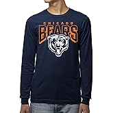 Junk Food Clothing x NFL - Unisex Adult Bold Logo - Officially Licensed Long Sleeve T-Shirt