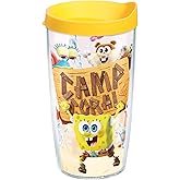 Tervis Nickelodeon™ - SpongeBob SquarePants Made in USA Double Walled Insulated Tumbler Travel Cup Keeps Drinks Cold & Hot, 16oz, Camp Coral