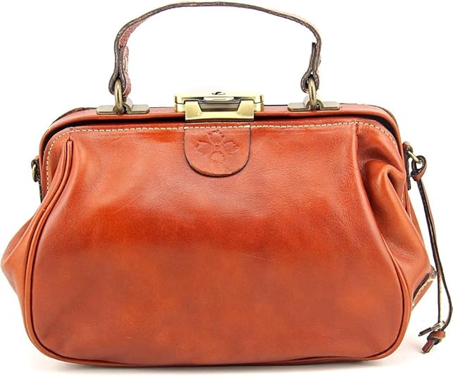 Patricia Nash Italian Leather Gracchi Framed Satchel