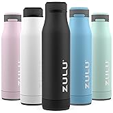 ZULU Ace Vacuum Insulated Stainless Steel Water Bottle with Chug Spout, Leak-Proof Locking Lid and Removable Base for School, Backpack, Sports, Gym, Travel