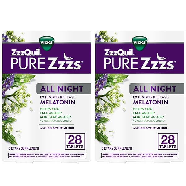 ZZZQUIL PURE ZZZS ALL NIGHT EXTENDED RELEASE, MELATONIN...
