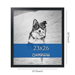 ArtToFrames 23x26 Inch Black Picture Frame, This