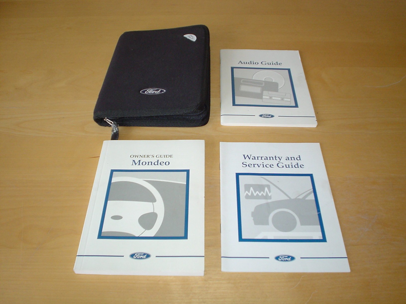 FORD MONDEO MK3 OWNERS MANUAL HANDBOOK c/w WALLET (2000 - 2007) 4 DOOR, 5  DOOR & ESTATE - 1.8 2.0 & 2.5 DURATEC 2.0 DURATORQ TDCI & DI - OWNER'S HAND  BOOK ...