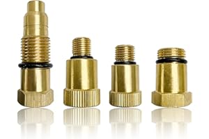 Rdxcv 4PCS W80577 Compression Tester Spark Plug Adapters, 10/12/16/18mm Cylinder Compression Test Tool Spark Plug Adapter, En