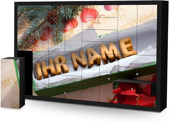 printplanet - Adventskalender mit 24 Schachteln zum selbst befüllen