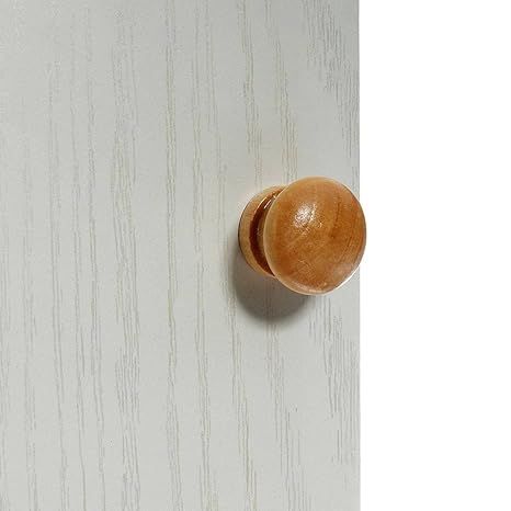 Buy Slb Works 10pcs 25mm Natural Wood Wooden Cabinet Knob Drawer