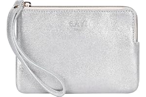 GAYI URBAN Genuine Leather 4.5 x 6.5 Wristlet Purse for Women, Evening Wristlet Pouch Clutch Bag