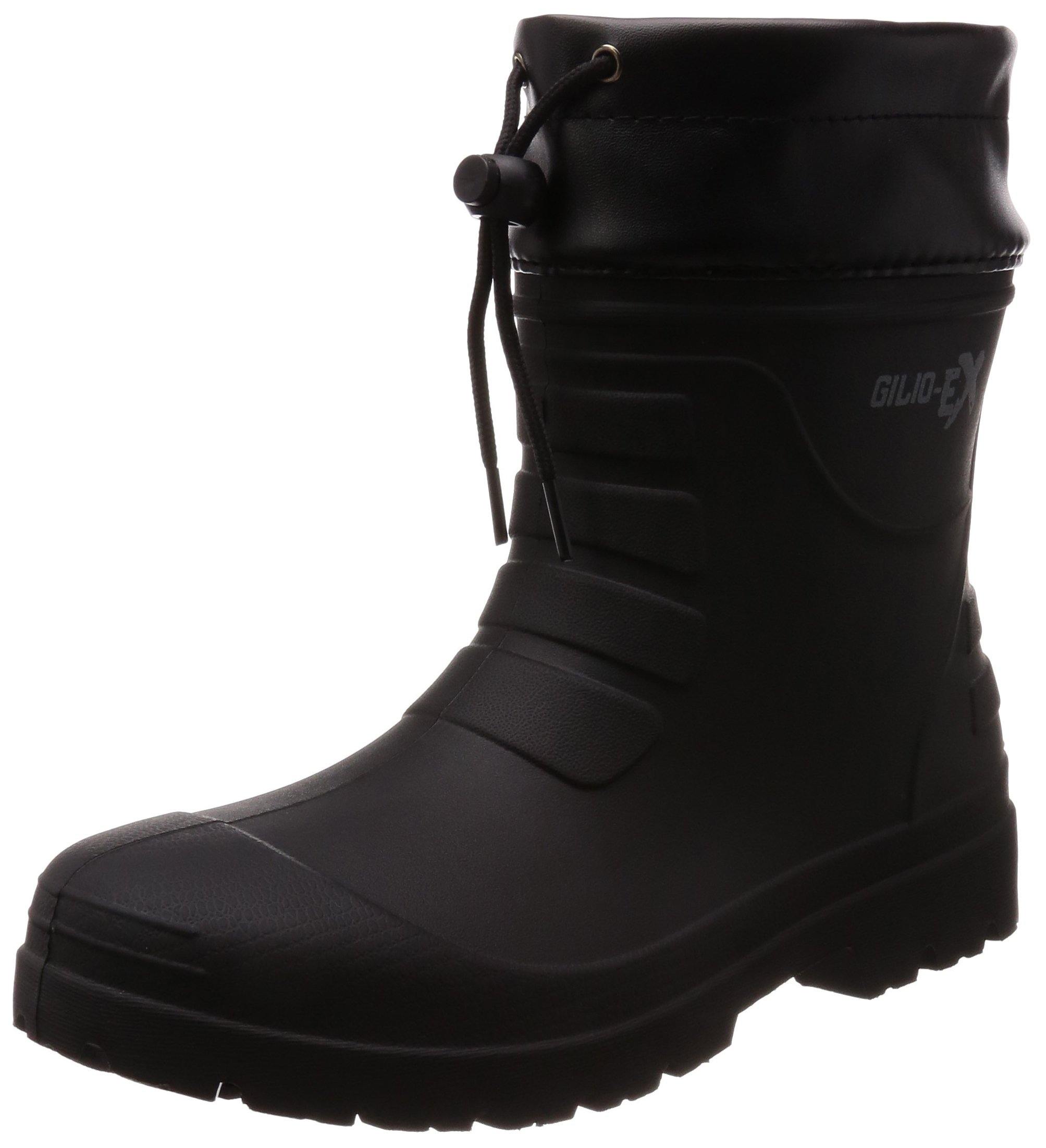 [ギリオ] レインブーツ 長靴 軽量 ハイブリッドEVA 園芸 作業 エアラバーブーツ ショート丈 ブラック 27.5~28.0㎝商品画像