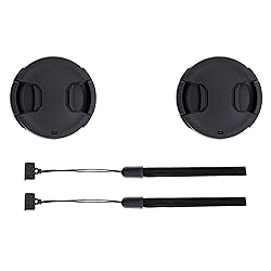 2-Pack 40.5mm Front Lens Cap Cover with Deluxe Cap