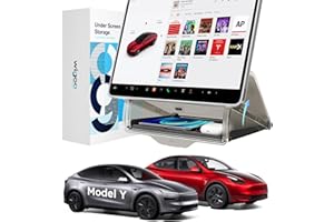 Wigoo Tesla Model Y Juniper Under Screen Storage Box [Hidden Design & Stable Installation] New Model Y Juniper Accessories, Center Console Organizer Tray for Model Y 2019~2026(Fit New Model Y)