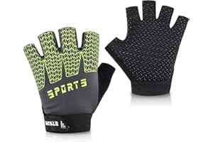 Accmor Kids Sport Gloves, Kids Half Finger Gloves for Boys Girls Cycling, Camping, Fishing, Outdoor Sports