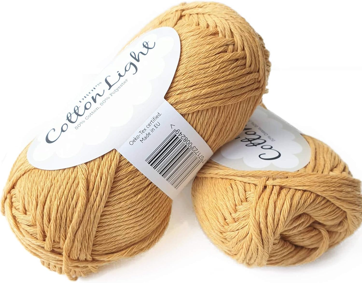 Cotton Blend Yarn for Knitting and Crocheting, 3 or Light