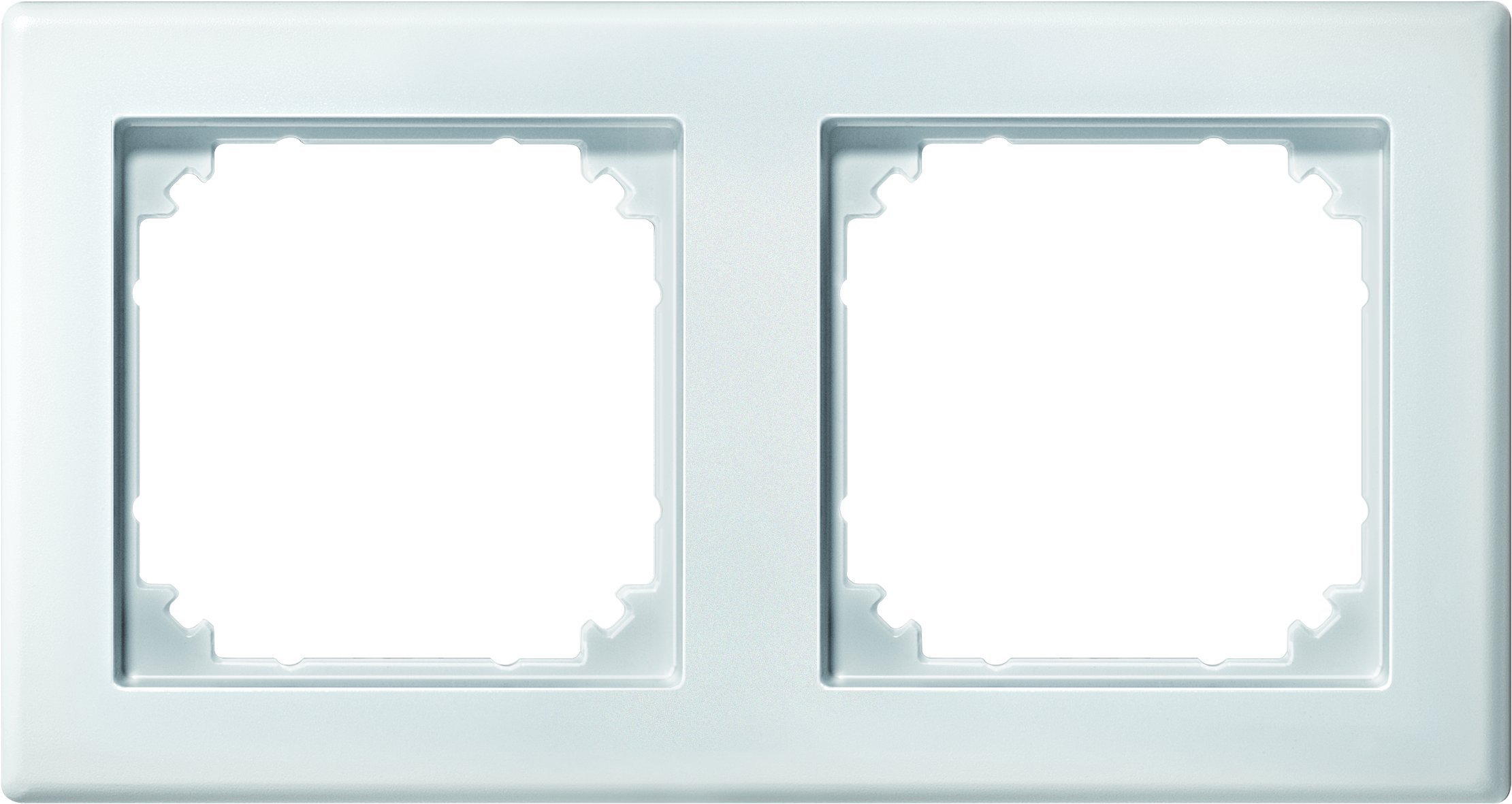 Schneider Electric Merten 484219 M-SMART Frame 2-Way for Socket and Switch, Polar White, Made in Germany