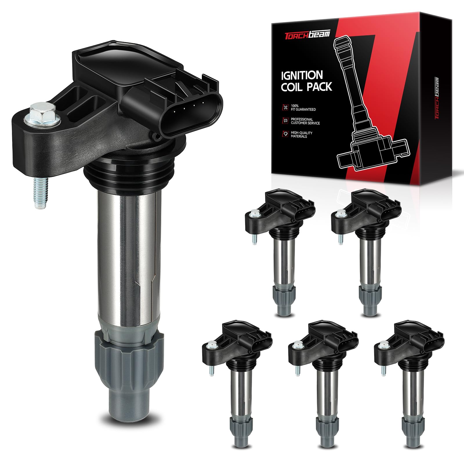 Torchbeam 6 Packs Ignition Coil UF569 Fit for Buick
