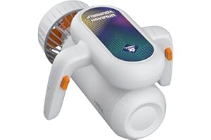 WHITESHARK Hagul Underwater Scooter, with 2 Gear Speed (1.1m/s and 1.4m/s) Switch, 15M Underwater Waterproof and Ultra-Long Battery Life of 50mins,Water Scooter for Kids and Adults Swimming Pool