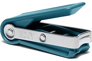 EDJY Fingernail Cutter - Precision Stainless Steel Nail Cutter for Fingernails | Sharp Blade, Ergonomic Design, Durable & Rust-Resistant | Ideal for Men and Women | EDJY Blue